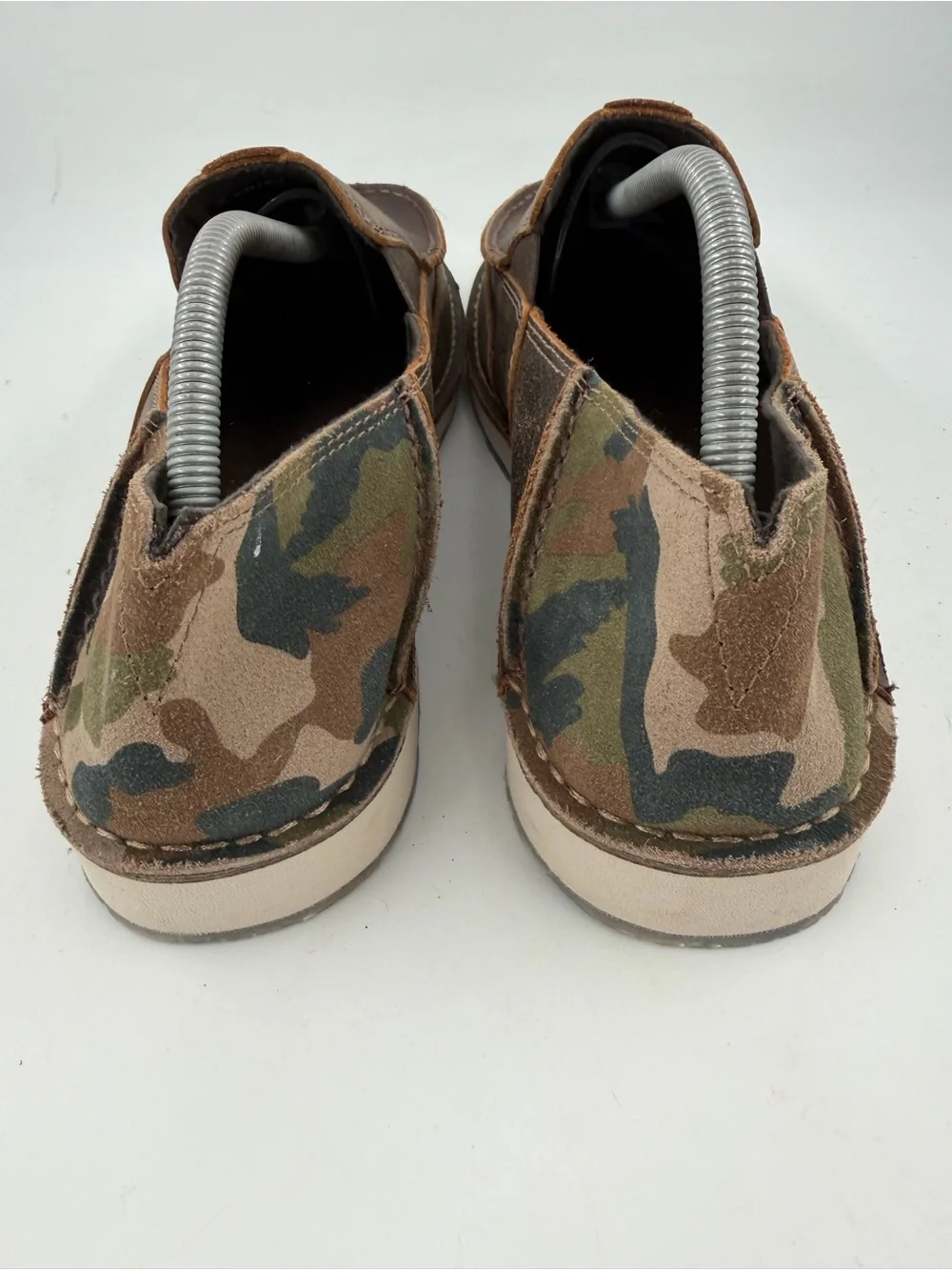 NEW! Ariat Men’s Cruiser Boat -SZ 11.5 D- Brown/Camo Slip-On Shoes Loafers